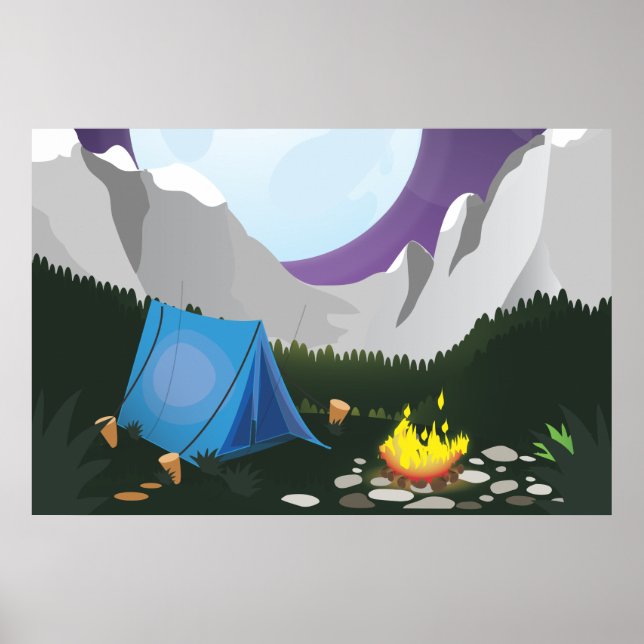 Poster Feu de camp (Devant)