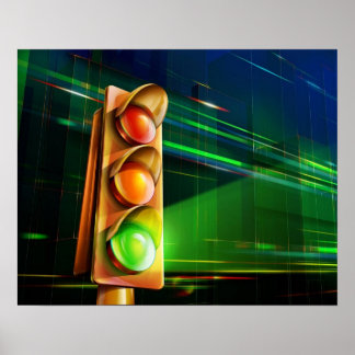 Poster Feu de circulation -