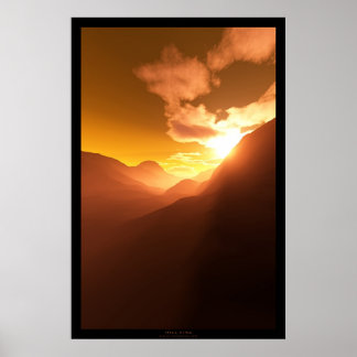 Poster Feu de colline (variation)