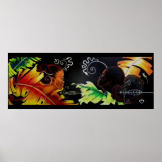 Poster Feu et Bliss - Mosaïque