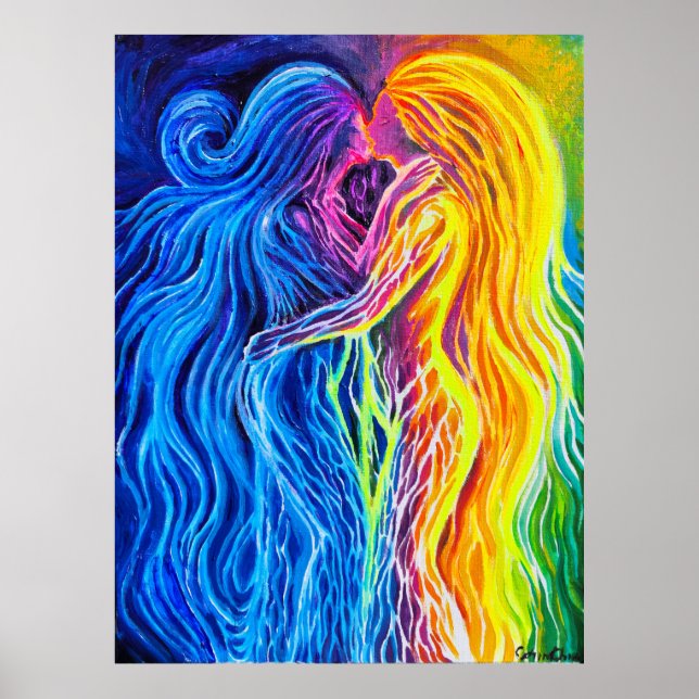 Poster Feu et eau (Devant)