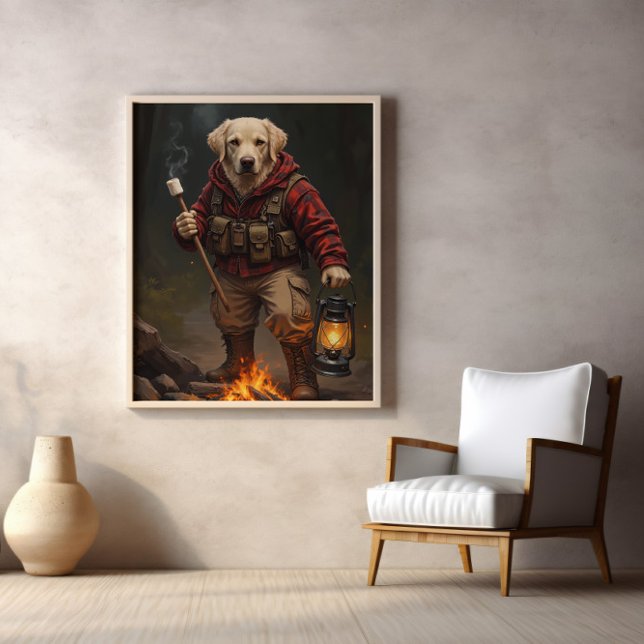 Poster Feu Flannel Amusant Avec Récupération (Créateur téléchargé)