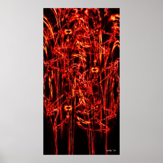 Poster Feu fondu (Devant)