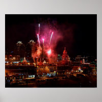 Feu Rouge Sur Les Lumières Du Kansas City Plaza