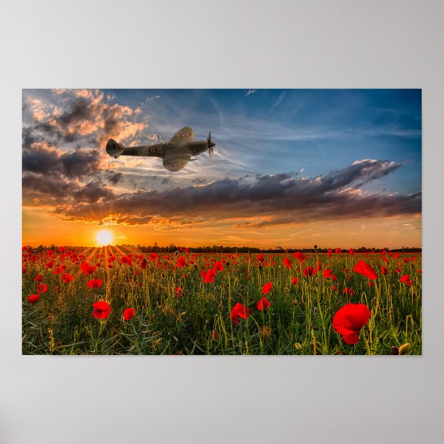 Poster Feu Spitfire (Devant)
