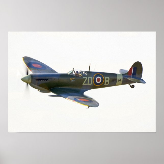 Poster Feu Spitfire MH-434 (Devant)