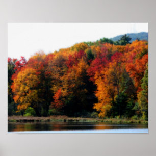 Poster Feuillage Automne Par Pond Orton Art