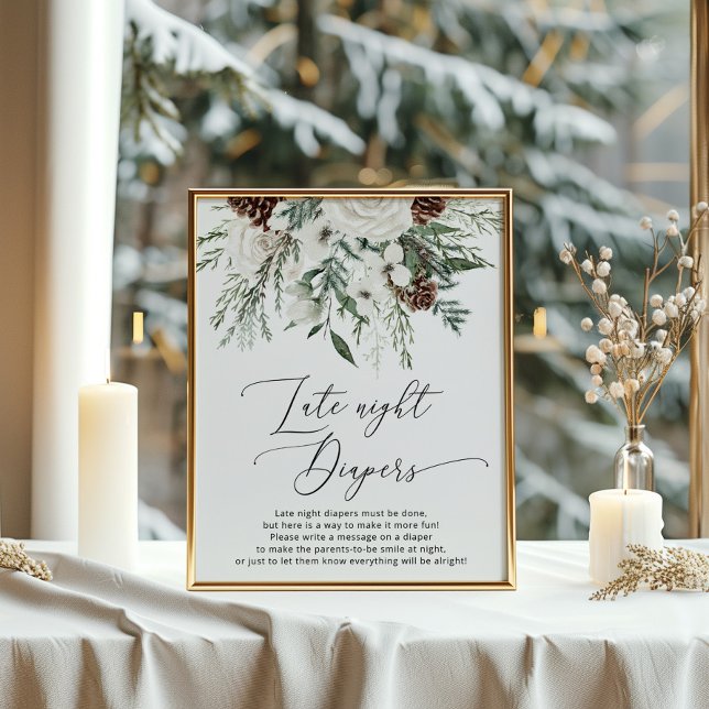 Poster Feuillage festif d'hiver Late night couches jeu (Créateur téléchargé)