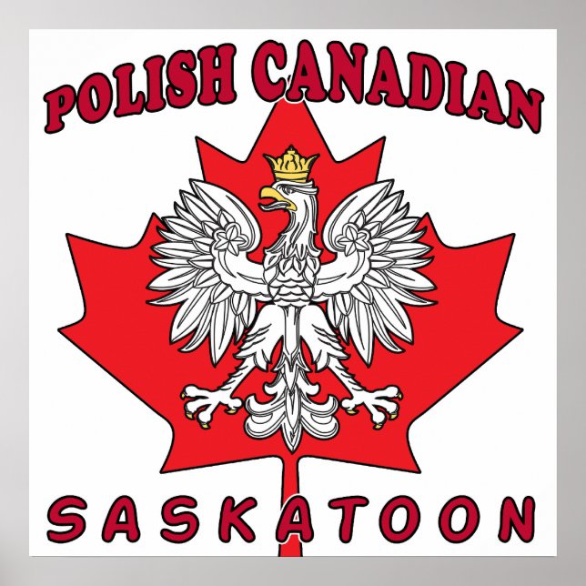 Poster Feuille canadienne de Saskatoon (Devant)