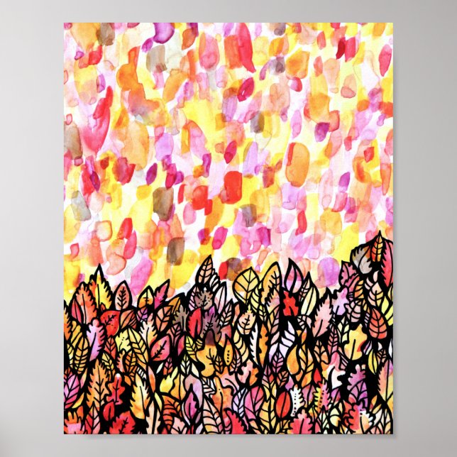 Poster Feuille d'automne (Devant)