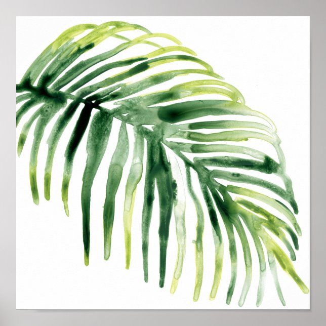 Poster Feuille de bijou tropicale (Devant)