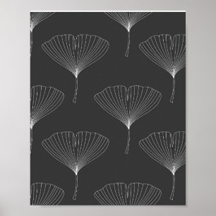 Poster Feuille de gingko