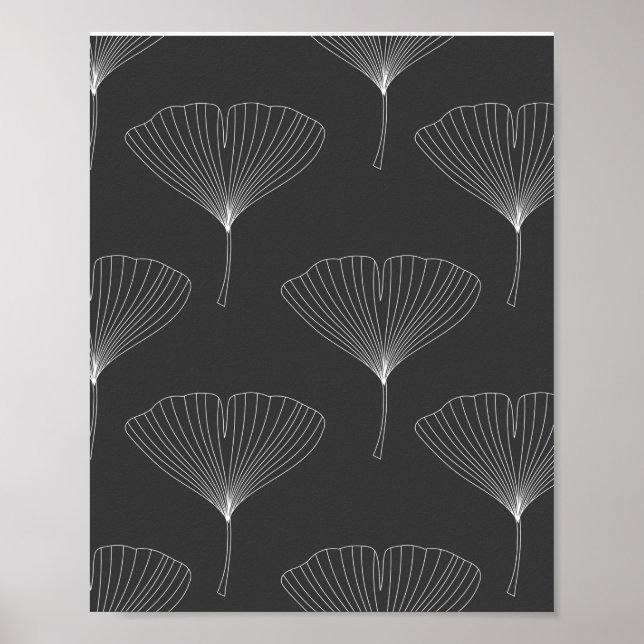 Poster Feuille de gingko (Devant)