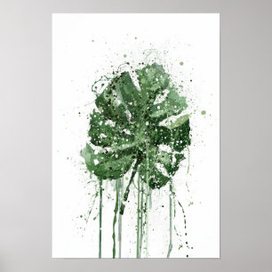 Poster Feuille de Monstera 