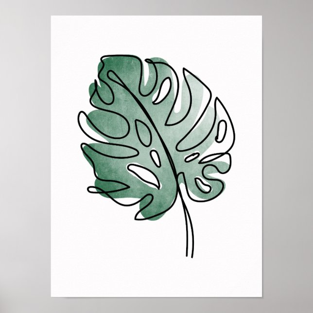 Poster Feuille de monstère (Devant)