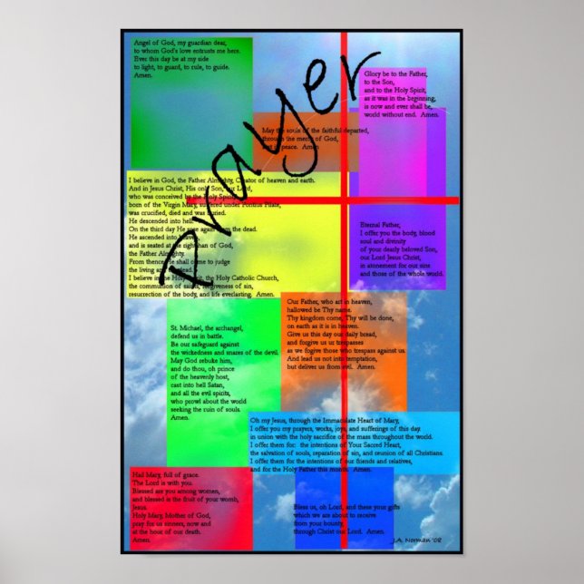 Poster Feuille de prière (Devant)