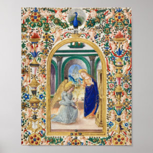 Poster Feuille d'un livre d'heures