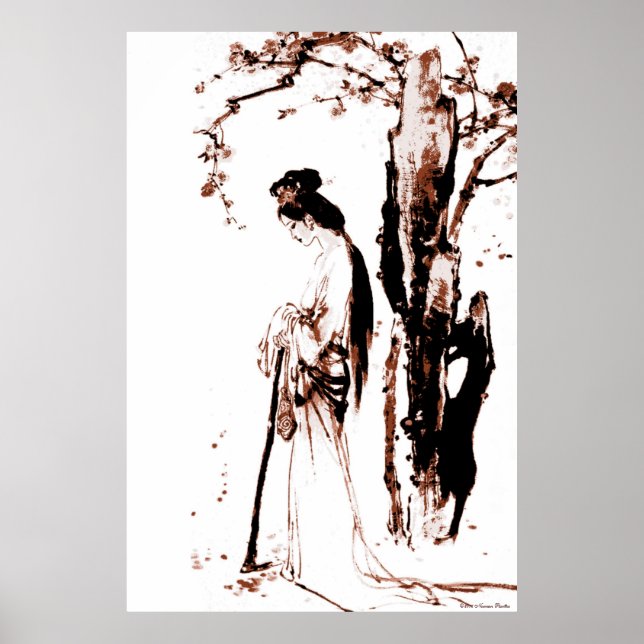 Poster Feuille en chute (Devant)