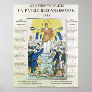 Poster feuille lyrique pour une chanson consacrée au