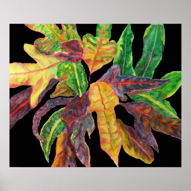 Poster Feuille majestueux (Devant)