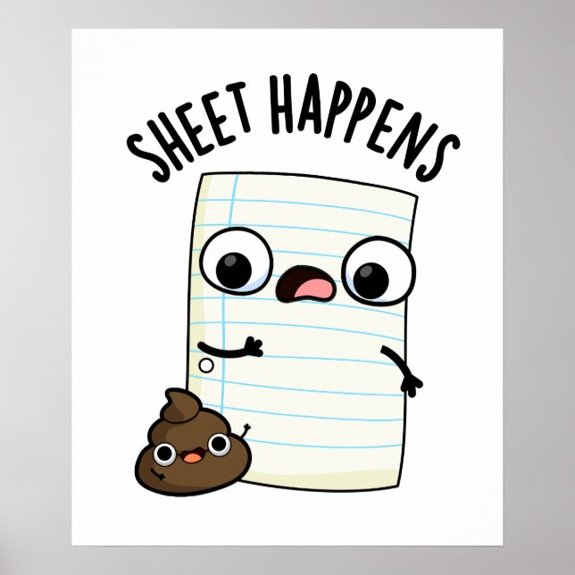 Poster Feuille se produit amusant jeu de papier (Devant)