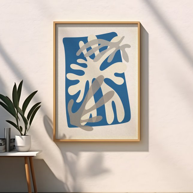 Poster Feuilles Abstraits Moderne Matisse Art inspiré (Créateur téléchargé)