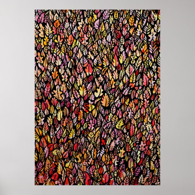 Poster Feuilles automnales (Devant)