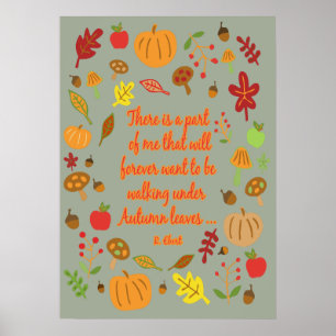 Poster Feuilles d'automne