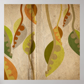 POSTER FEUILLES D'AUTOMNE
