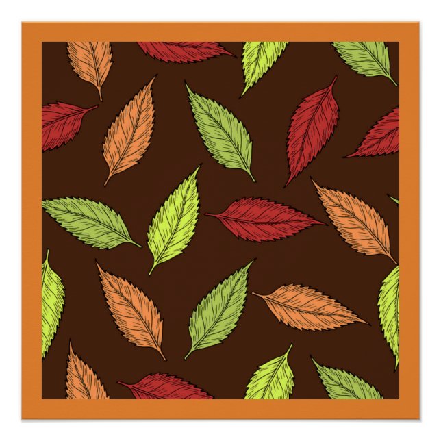 POSTER FEUILLES D'AUTOMNE (Devant)