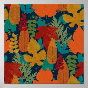 Poster Feuilles d'automne