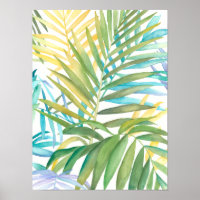 Feuilles de palmiers tropicaux