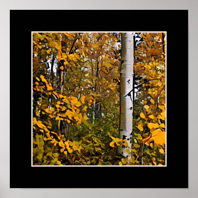 Poster Feuilles d'or (Devant)