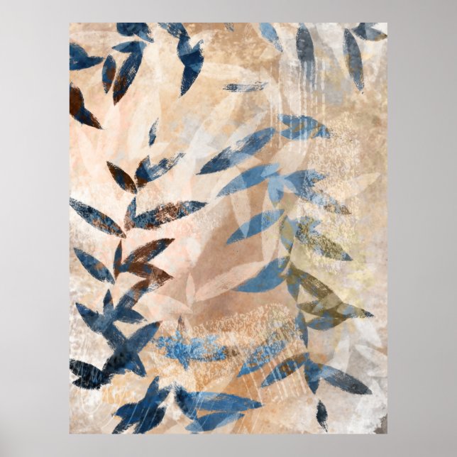 Poster Feuilles en couche Abstraits (Devant)