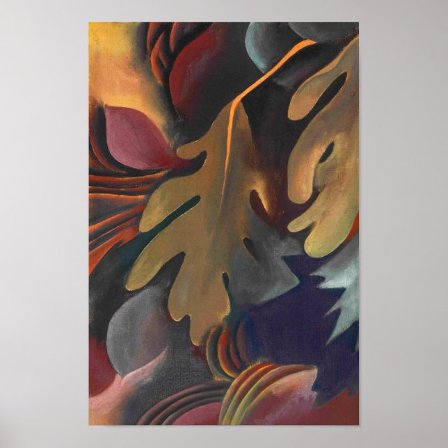 Poster Feuilles sous l'eau | Georgia O'Keeffe | (Devant)