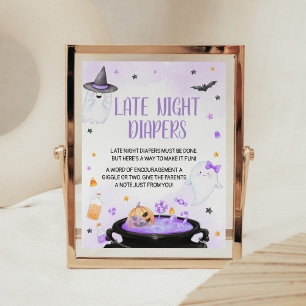 Poster Feuillet Boo-y Halloween Diapositives nocturnes