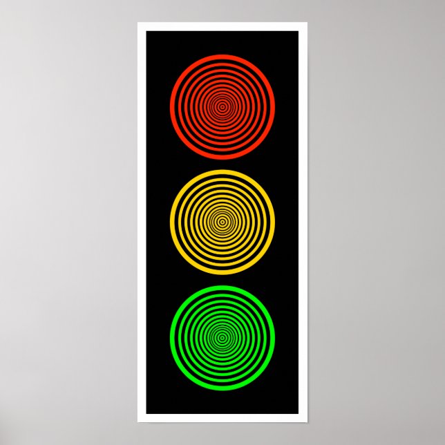 Poster Feux à arrêt hypnotique (Devant)