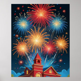 Poster Feux d'artifice