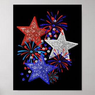 Poster Feux d'artifice du 4 juillet