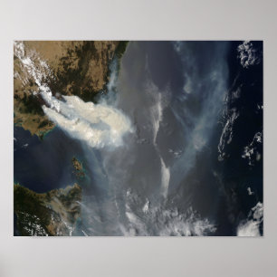Poster Feux et fumée dans le sud-est de l'Australie