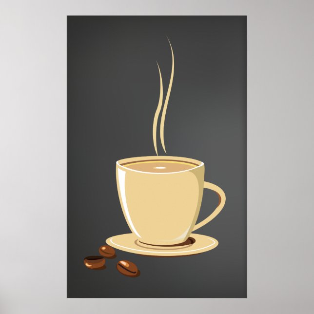 Poster Fèves de café (Devant)