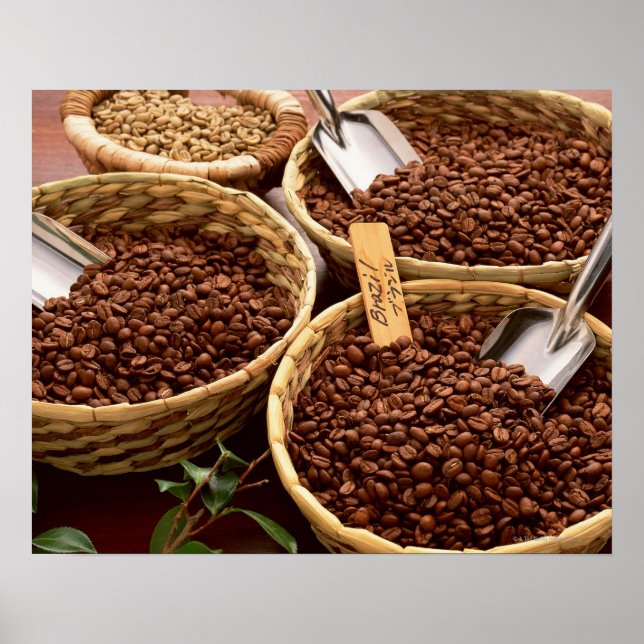 Poster Fèves de café (Devant)