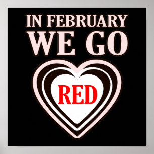 Poster février ary We Go Red Heart Disease