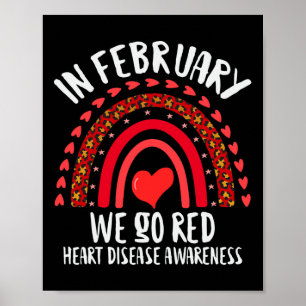 Poster Février Nous allons Red Heart Disease Awareness Re