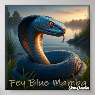 Poster Fey Blue Mamba