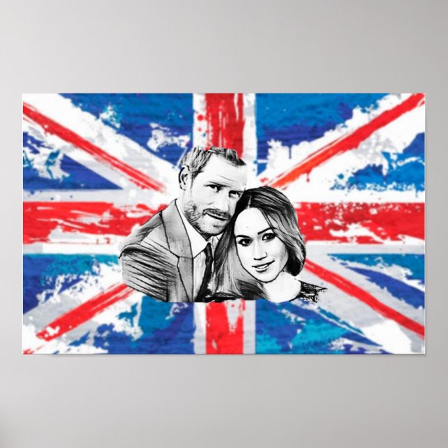 Poster fiançailles du prince Harry (Devant)