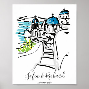 Poster Fiançailles, proposition, cadeau d'anniversaire