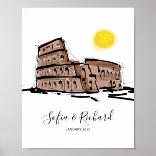 Poster Fiançailles, proposition, cadeau d'anniversaire