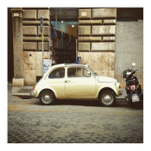 Fiat vintage À Rome