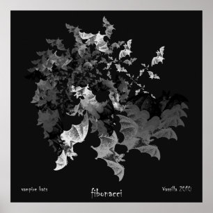 Poster Fibonacci Bats Imprimer